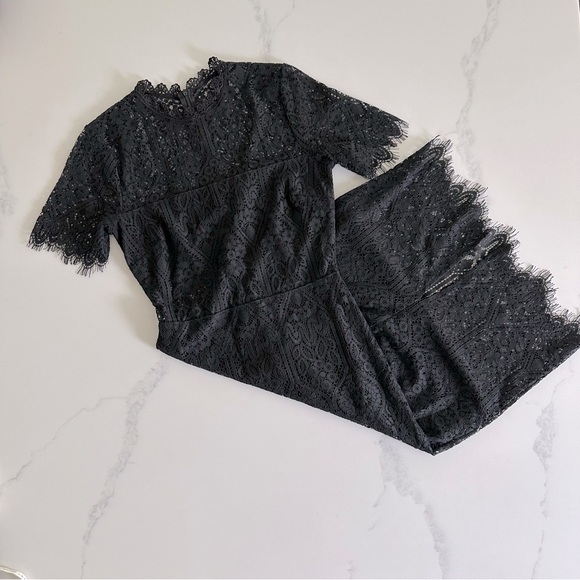 NWOT Lulus Remarkable Black Lace Dress Size Small - Picture 1 of 13